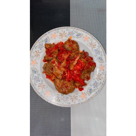 

Daging lambok sambalado