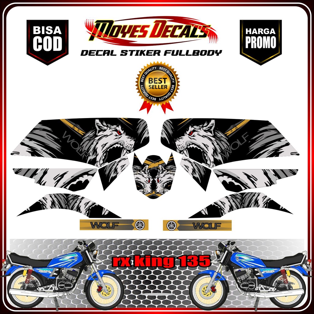Bisa COD stiker rx king decal stiker rx king 135 stiker rx king full body stiker rx king motif sriga