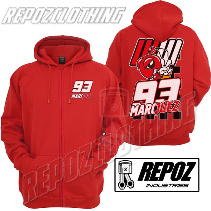 Jaket Hoodie Mark Marquez Bigsize