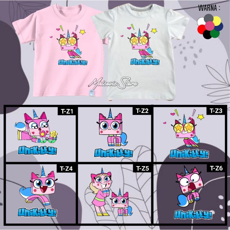 Kaos Anak Katun/T-shirt Anak/Baju Anak Perempuan/Kaos Anak Perempuan Usia 1-10 Tahun Unikitty/Baju K