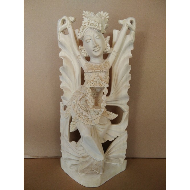 Ukiran Bali Patung Kayu Tari Oleg 30cm