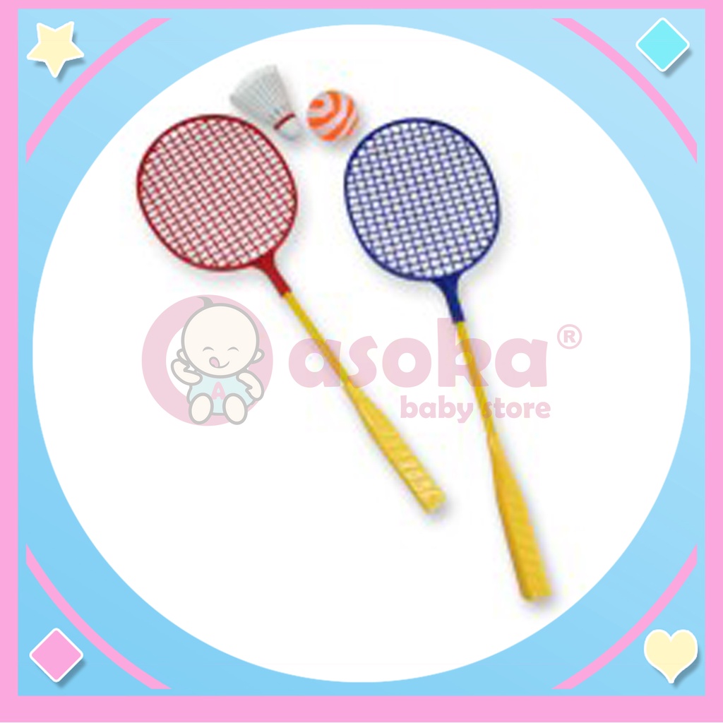 Mainan Anak Olahraga Badminton Shuttlecock ASOKA