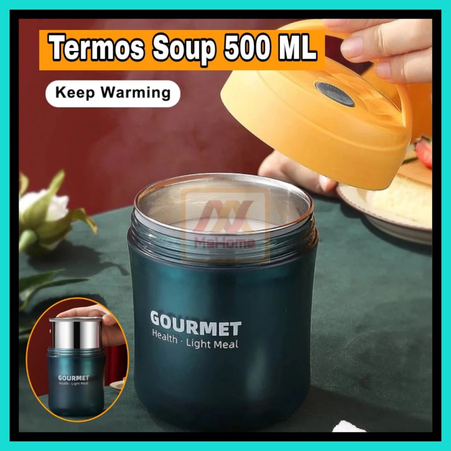 NA - Termos Soup 500ml Stainles Bubur Box Soup Portable Tahan Panas