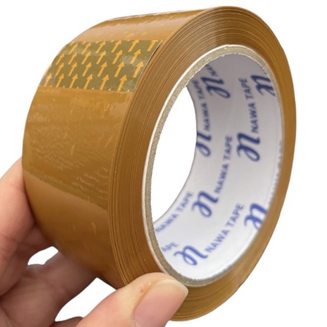 SOLASI MURAH LAKBAN COKLAT BENING LEBAR 45mm panjang 90yard MERK NAWA TAPE