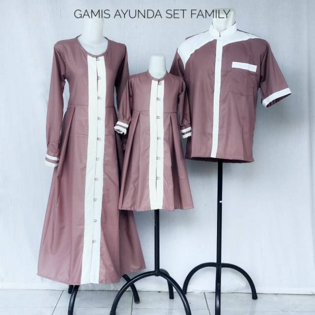 Gamis Ayunda Bahan Toyobo Bisa Family Set