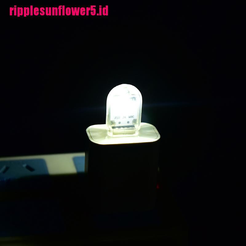 1pc Lampu Malam LED USB Mini Portable Untuk PC / Laptop