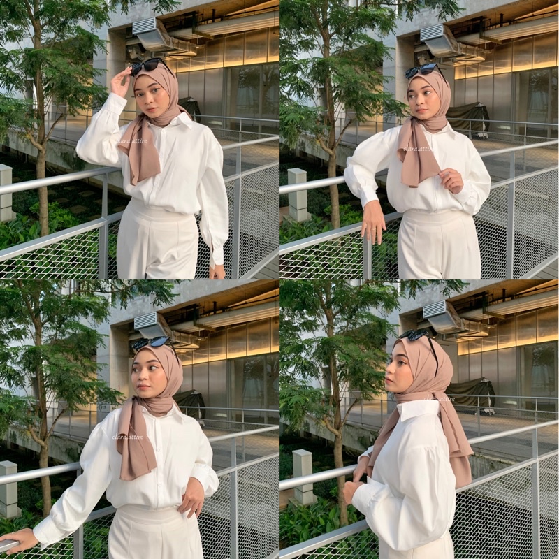 Hijab Instant Diamond Pashmina Tali Panjang Tepi Jahit