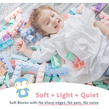 MOOMU Soft Building Block Baby Toys 40 pcs | Mainan Balok Bayi