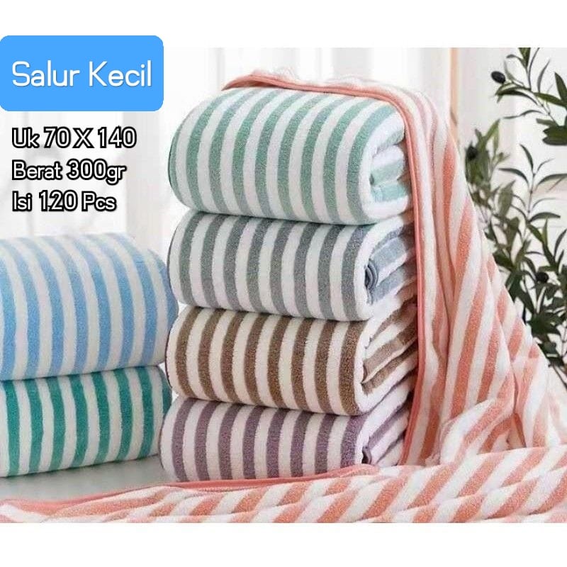 VL - COD MURAH 1pcs  HANDUK DEWASA MICROFIBER   UK 70 X 140 CM - HANDUK LEMBUT MURAH
