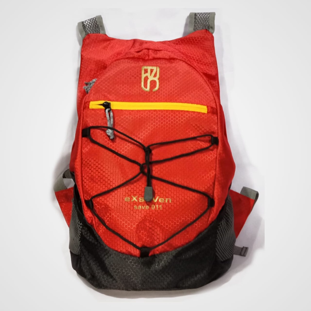 Tas ransel hiking lipat carrier merah lipat Anti air-011eXseVen 17liter-tas lipat outdoor serbaguna murah