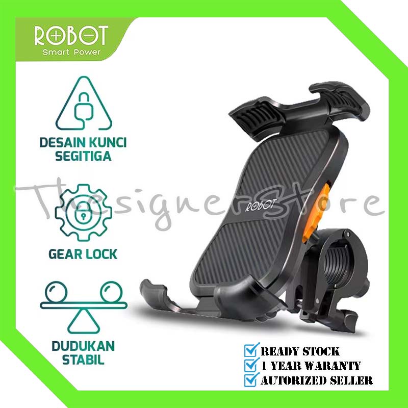 ROBOT RT-MH03 Holder HP Motor Motorcycle / Holder Sepeda Bicycle Stand Garansi Resmi 1 Tahun