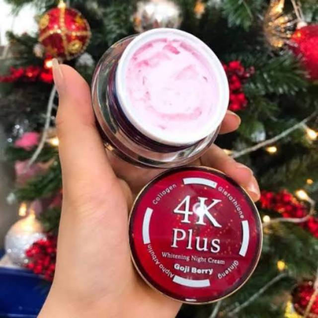 4K PLUS WHITENING NIGHT CREAM PLUS GOJI BERRY