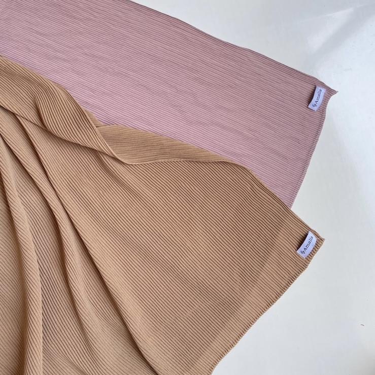 Stok terbatas.. safia chiffon/pashmina plisket full/pashmina plisket import/premium plisket