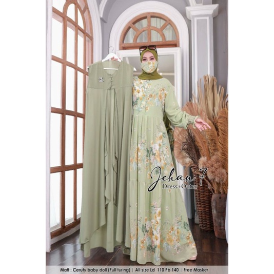 JEHAN DRESS 7/DRESS MUSLIM/GAMIS TERBARU