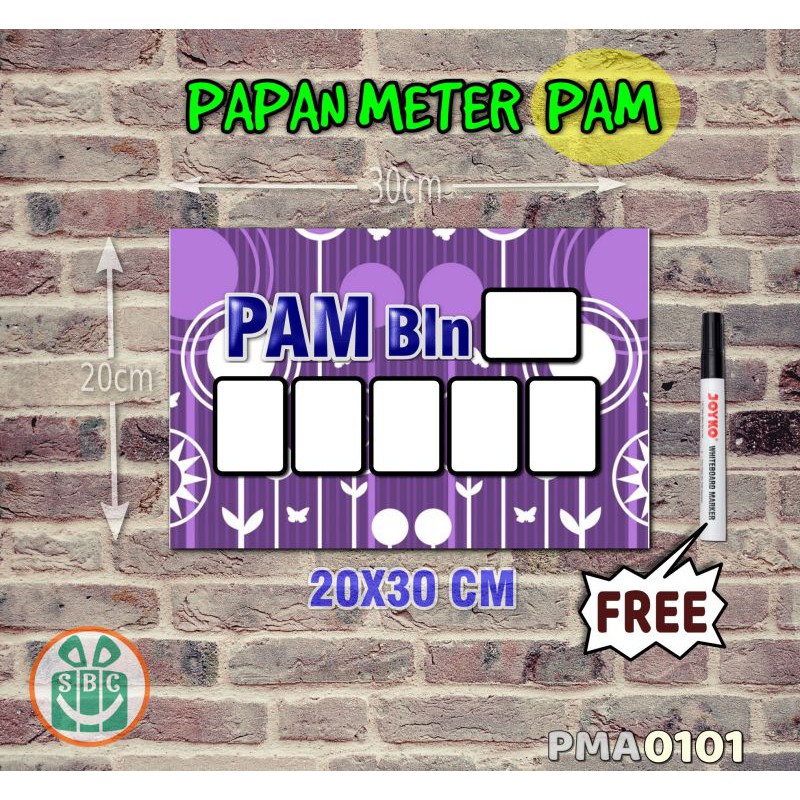 

Stokastik Papan Meter Listrik PLN PAM motif Unik - Floral 01