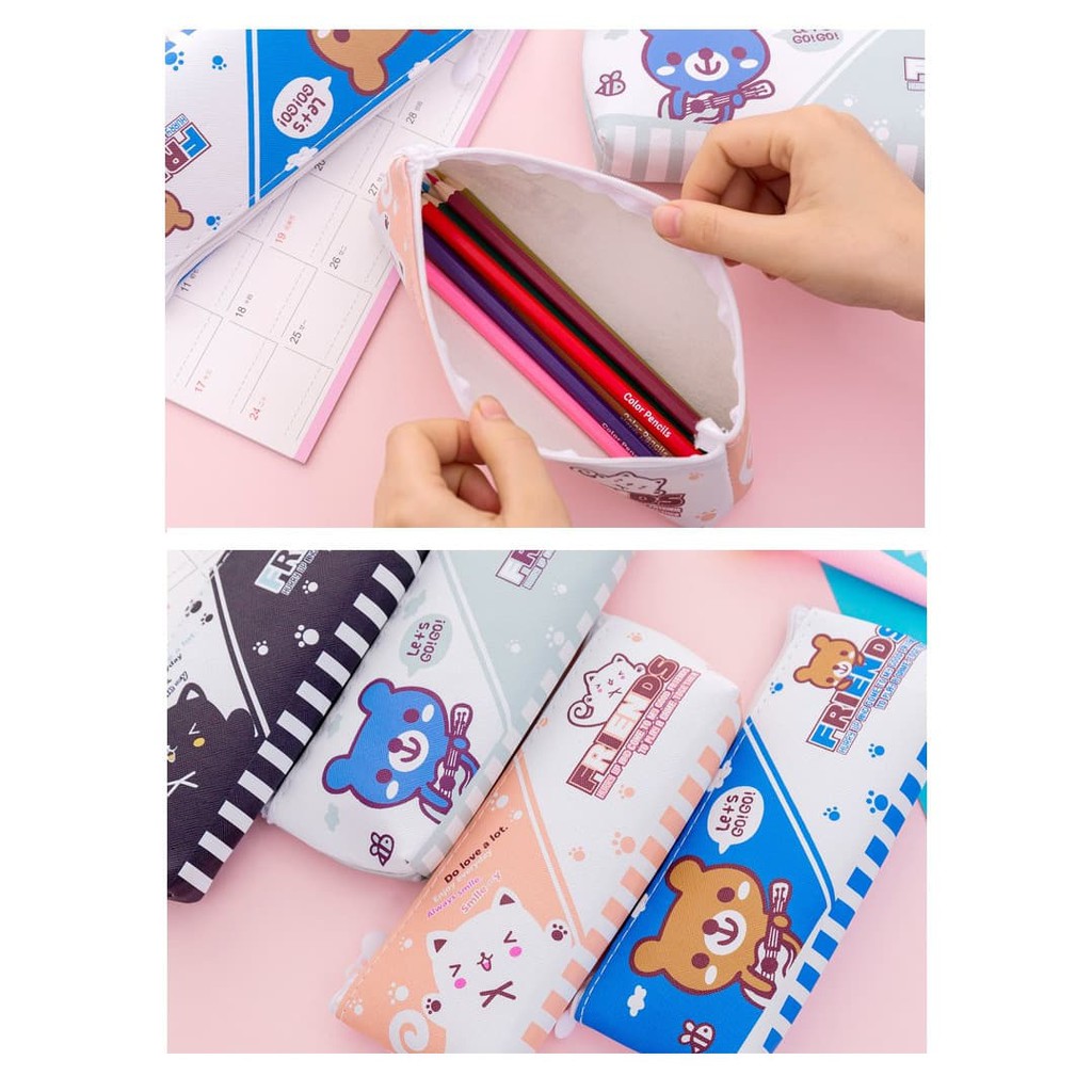 

TEMPAT PENSIL GOOD FRIEND CARTOON PENCIL CASE