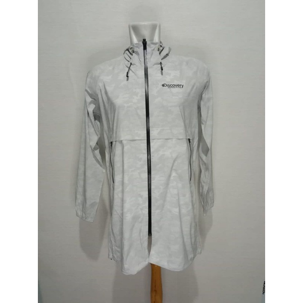 Jaket running Discovery abu loreng