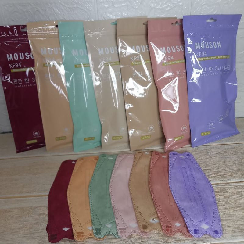 Masker MOUSON KF94  isi 10 pc/ masker KF94/masker We Mask