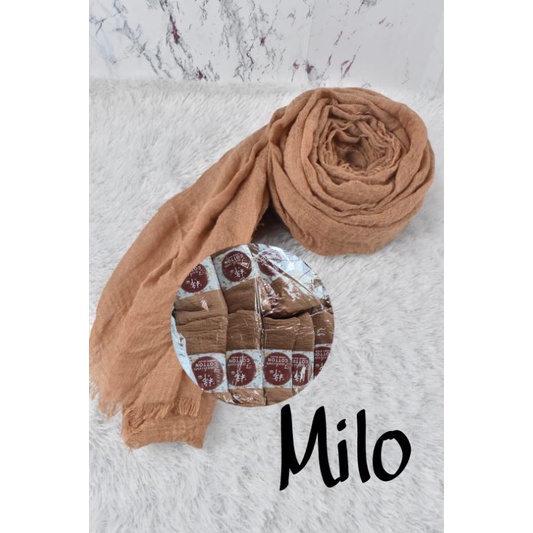 [COD] PASHMINA CRINKLE / CRINGKLE KUSUT /CRINGKLE RAWIS / HIJAB SHAWL PREMIUM RAWIS negro-PASHMINA-Milo