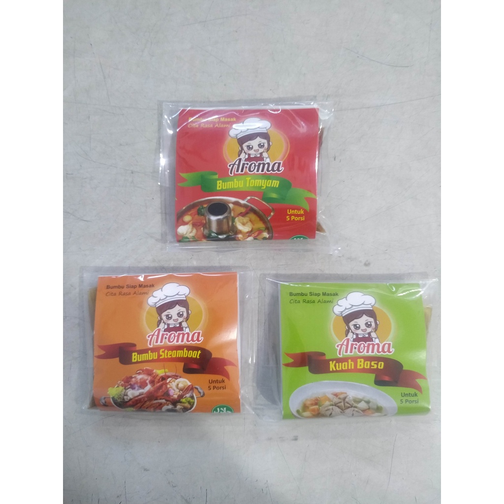 Jual Aroma Bumbu Instant Tomyam Steamboat Baso Suki 5 Porsi