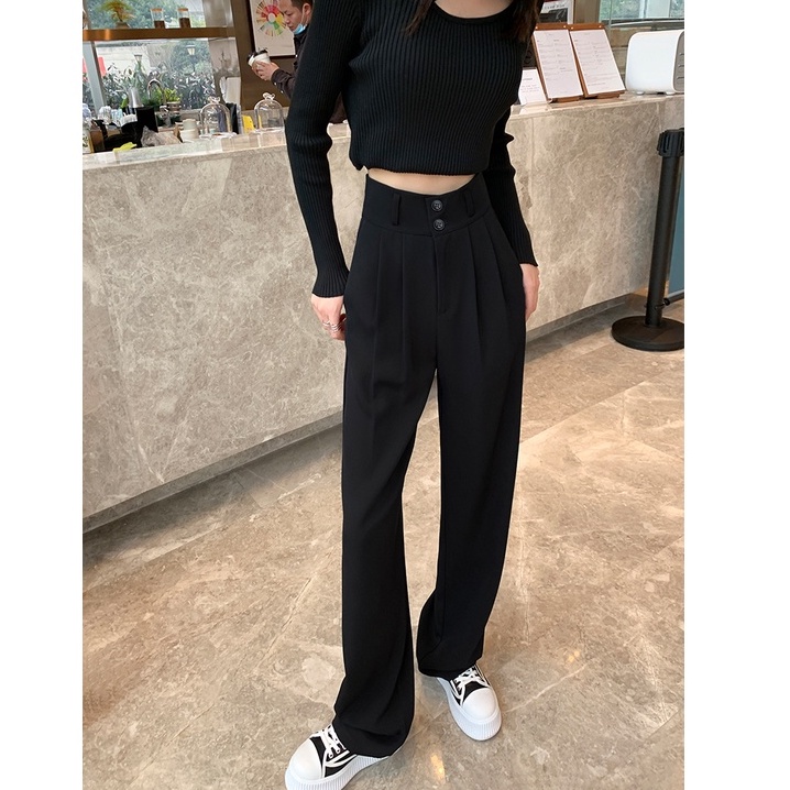 celana kulot celana panjang pants wanita /Setelan Wanita Kekinian Import Korean Style Celana Kulot Highwaist Loose