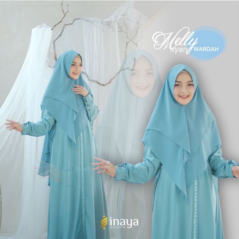 Gamis syar'i Melly inaya set khimar