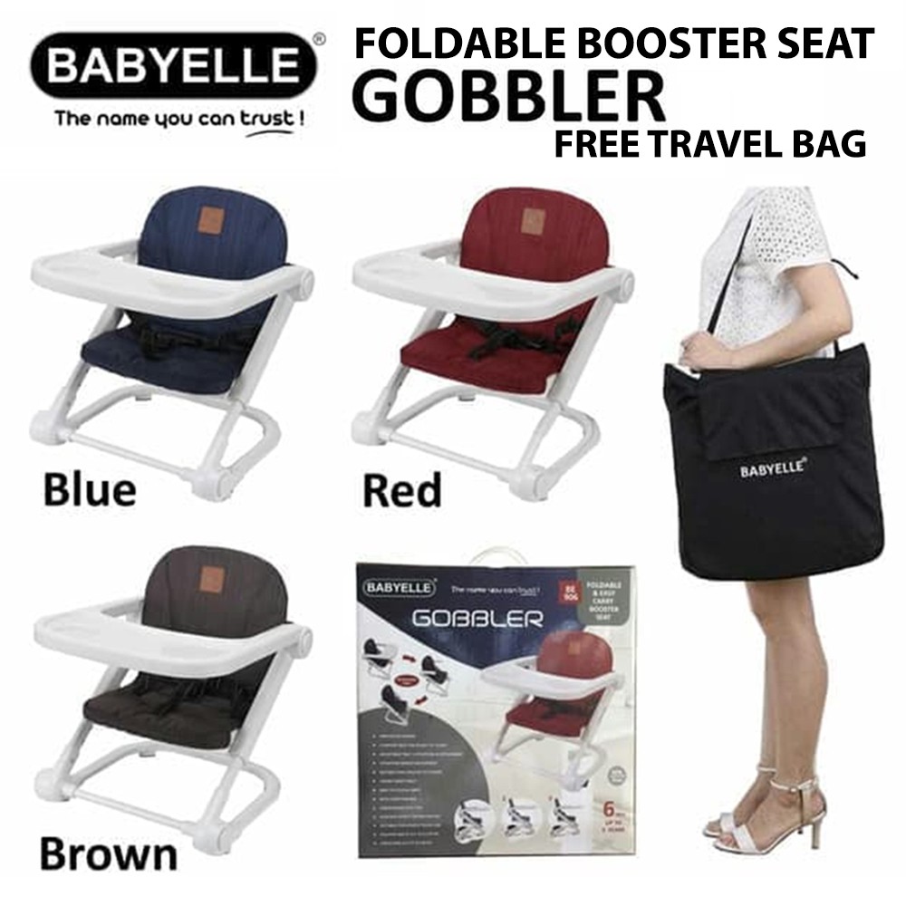 Booster Seat BabyElle Gobbler 906 Foldable Free Travel  Bag 