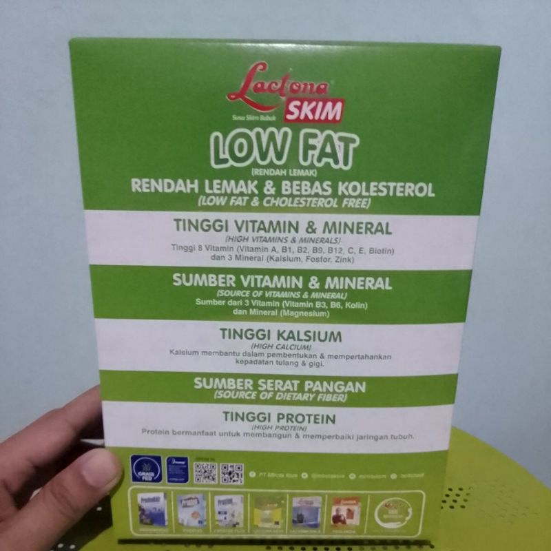 LACTONA SKIM SUSU DIET SEHAT RENDAH LEMAK 300g