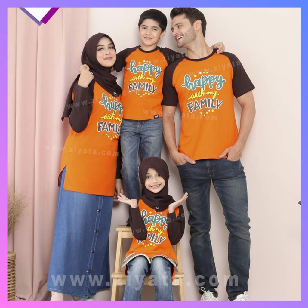 ZT044 kaos Ziyata Model Terbaru 2019 / Kaos Couple Keluarga Muslim / Baju keluarga Muslim