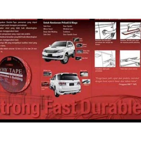 

[PRODUK B0VC8] 3M Double Tape VHB 12MM /24MM x 4.5MM 9CK