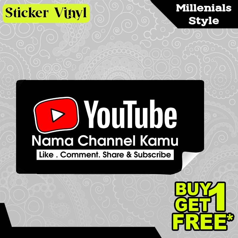 

Stiker Sticker Channel Youtube Kids Baru Gambar Unik Desain Keren dan Kekinian Aesthetic Bahan Vinyl Satuan Anti Air