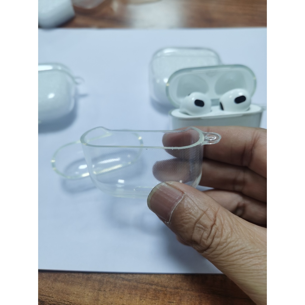 Case Kompatibel Untuk airpods pro headset bluetooth TPU Transparan Pelindung Lengan