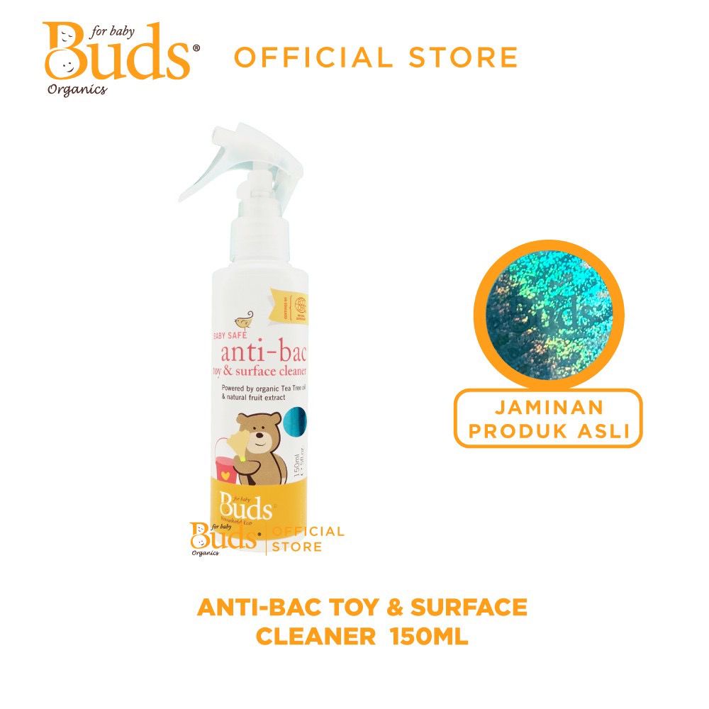 Buds Organics - Baby Safe Anti Bac Toy &amp; Surface Cleaner 150ml / Pembersih Mainan