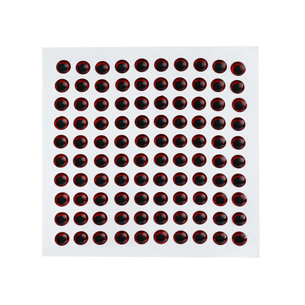 [Jianxin] 100pcs Mata Ikan 3d Holografik Ukuran 3-9mm