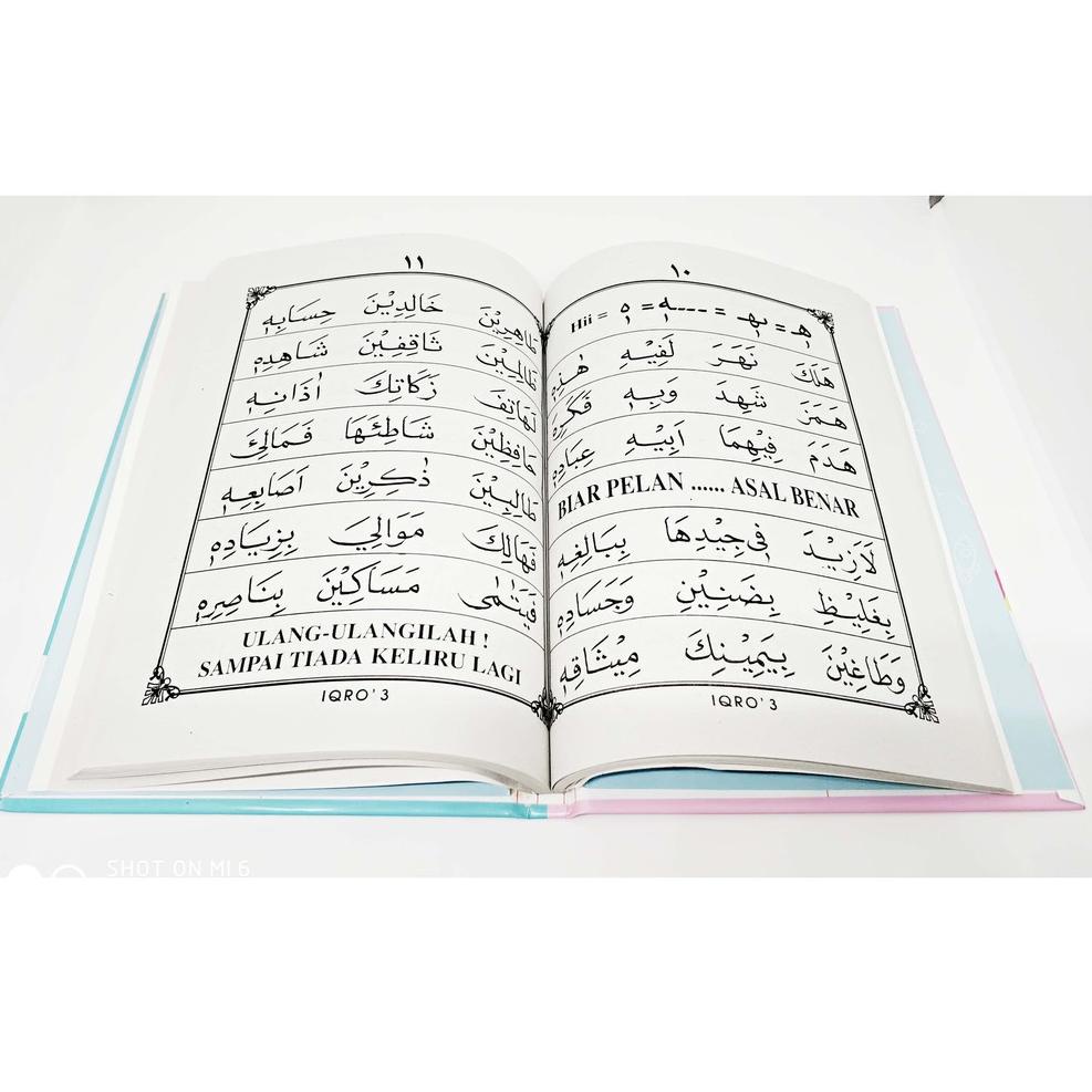 

[KODE CNHTZ] Iqra Custom (Hardcover, Kertas CD/Koran, plus pembatas buku)