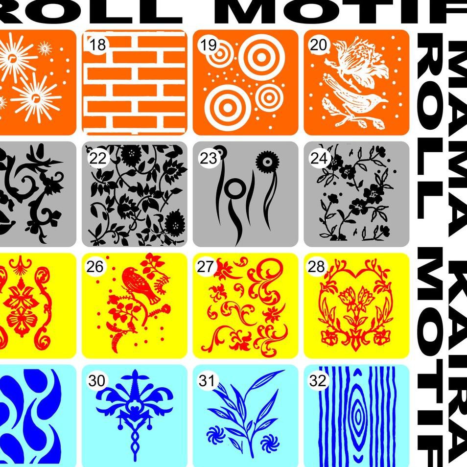 Model Terheboh rol roll cat motif seperti sticker wallpaper dekorasi dinding tembok kamar motif mawa