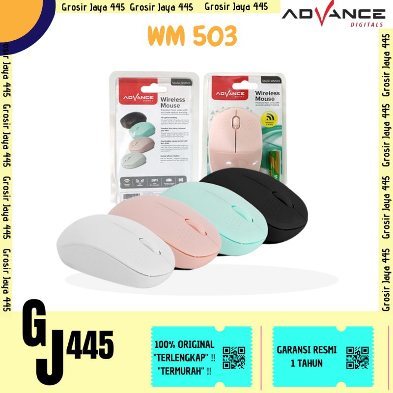 Mouse Wireless WM 503 Kursor Akurat Cocok untuk PC Laptop Original - Garansi 1 Tahun advance