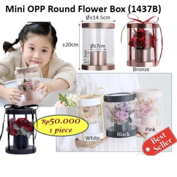 

➯ Mini Opp Round Flower Box - Box Mika / Mica(1437B) ✤
