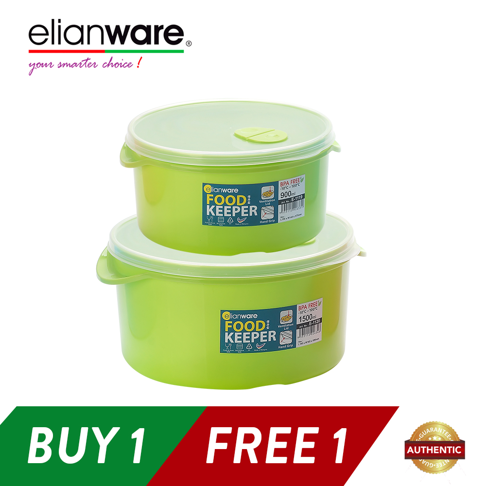 Elianware BPA Free Special Food Keeper Set Microwavable Food Container 2 Pcs (Buy 1 Free 1)