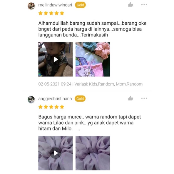 IKATAN RAMBUT SCRUNCHIE TERMURAH MOM &amp; KIDS / CEPOL HIJAB / IKATAN RAMBUT HIJAB / IKATAN RAMBUT