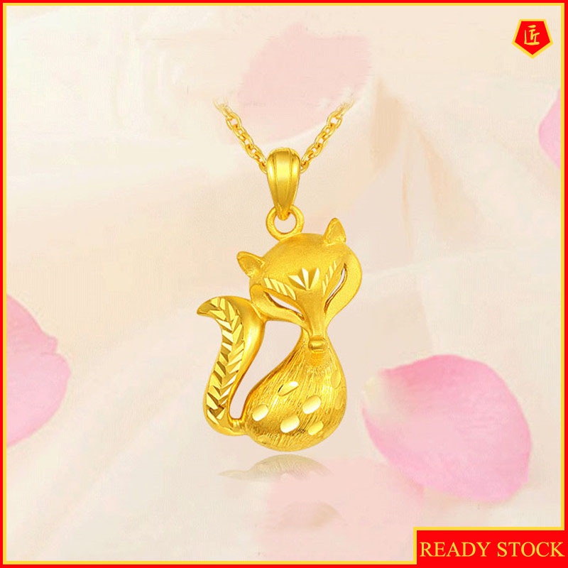 [Ready Stock]Cute Fashion Fox Pendant Animal Necklace