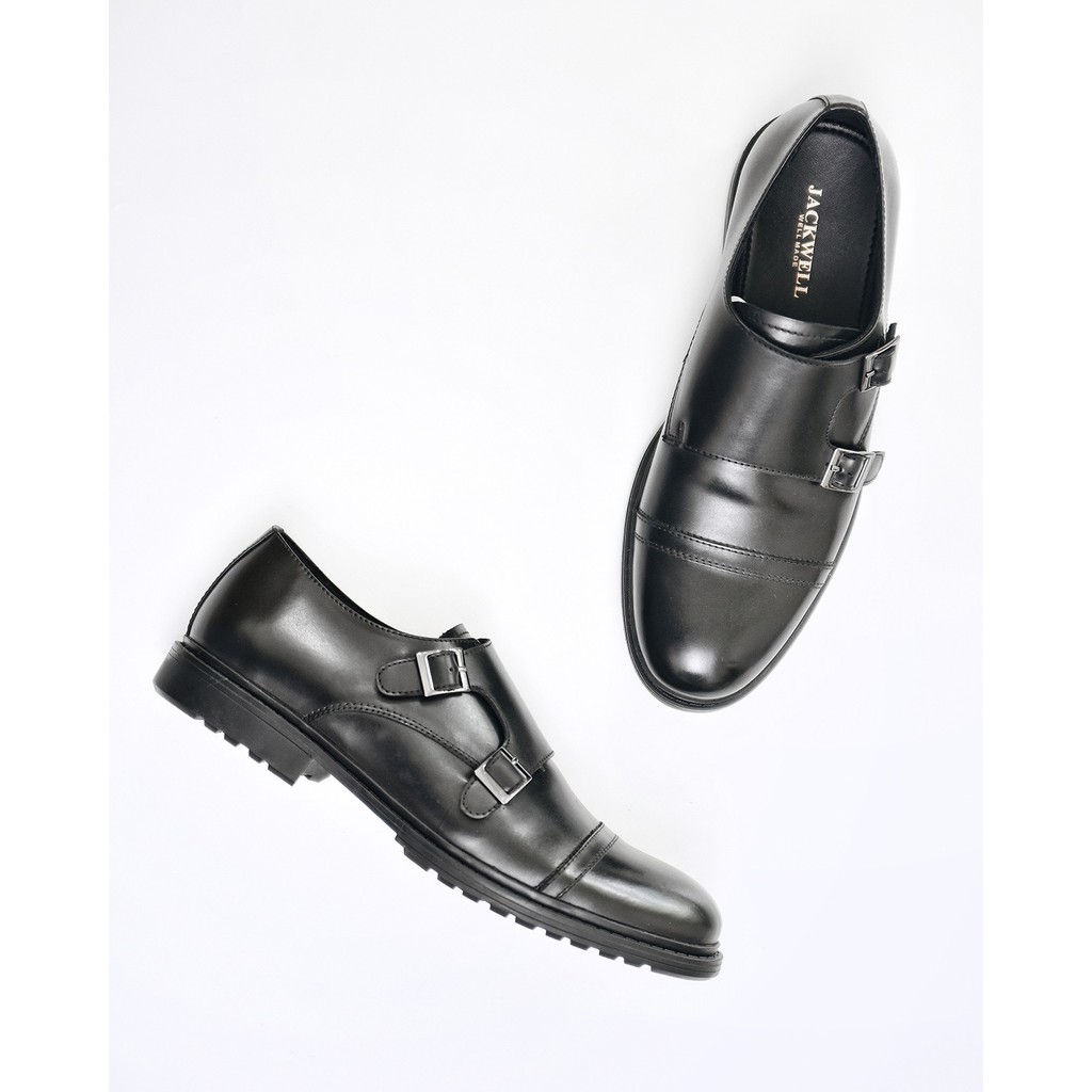 Sepatu Pria / Sepatu Kulit / Sepatu Formal / Sepatu Pantofel Jackwell Allen Black 1604