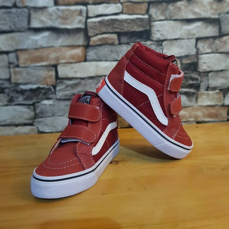 SEPATU VANS ANAK MERAH SK8 PREMIUM HIGH QUALITY VANS ANAK MURAH