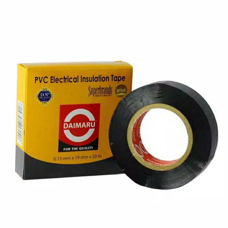 

PVC Selotip Solasi Listrik DAIMARU 19 mm x 20 m