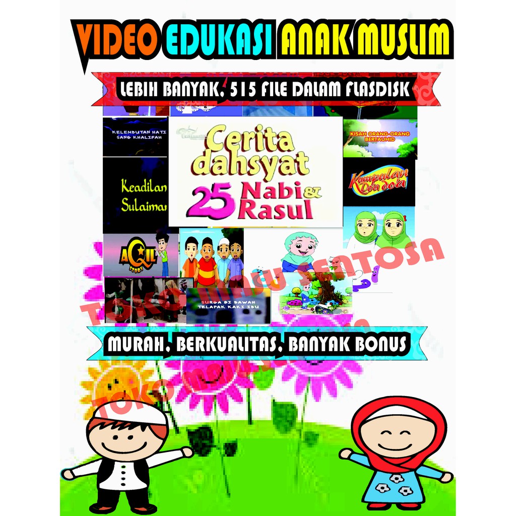 Flasdisk Sandisk 8 GB Video Cerdas Anak Muslim Banyak Bonusnya