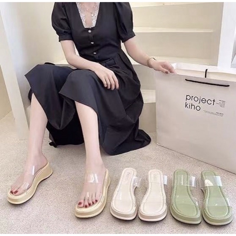 5008 sepatu sendal wanita import realpict