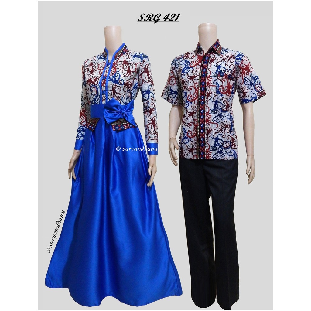 Maura Couple - Sania Ruffle Batik Couple ori Ndoro Jowi Suryandhanu DNT Garansi Termurah Shopee-2
