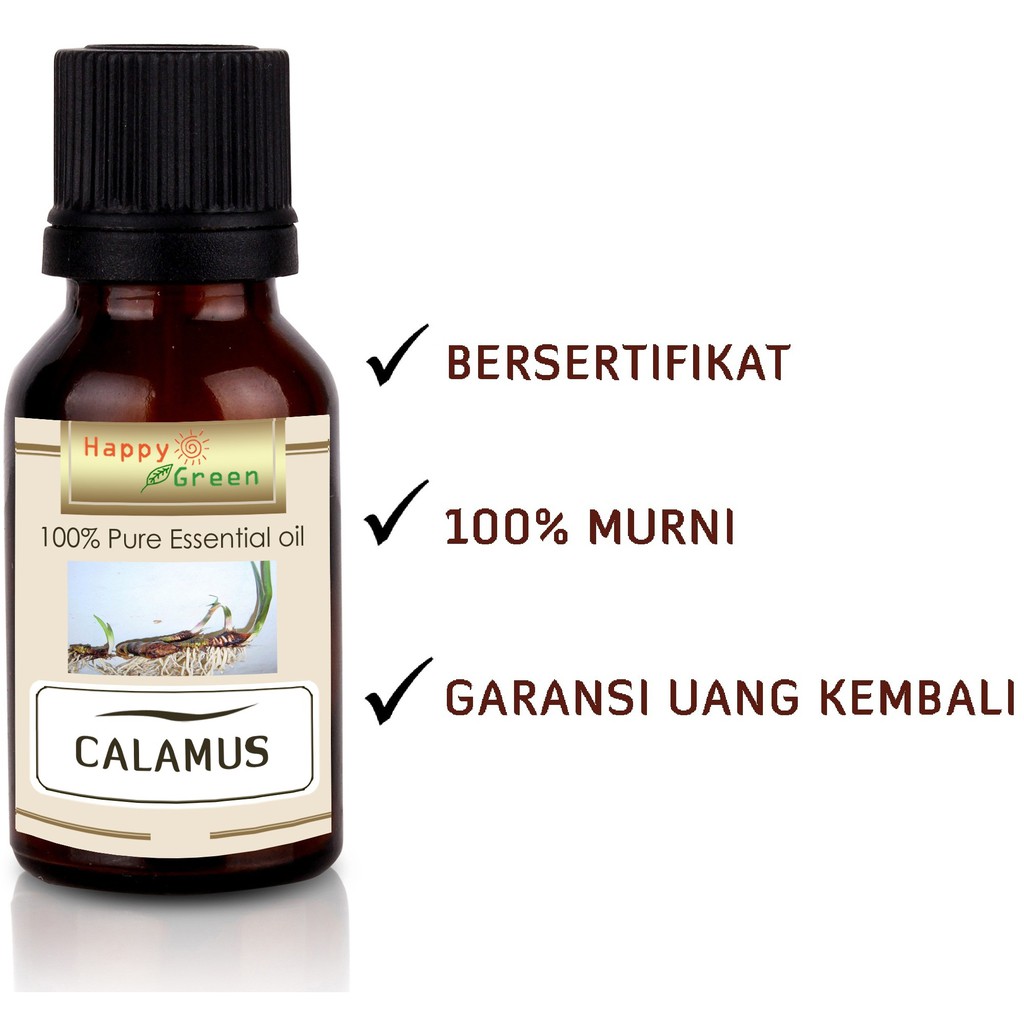 Happy Green Minyak Dzarirah Jerangau MURNI - Calamus Essential Oil