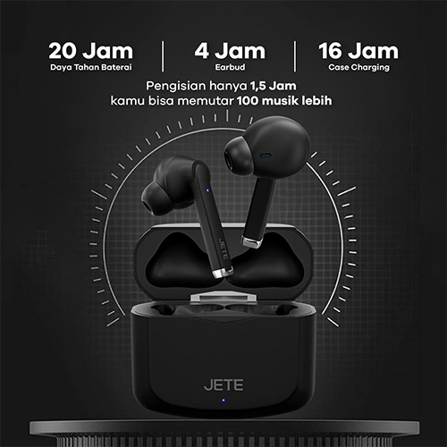 TWS Earbuds Headset Bluetooth JETE T11 - Garansi  2 Tahun