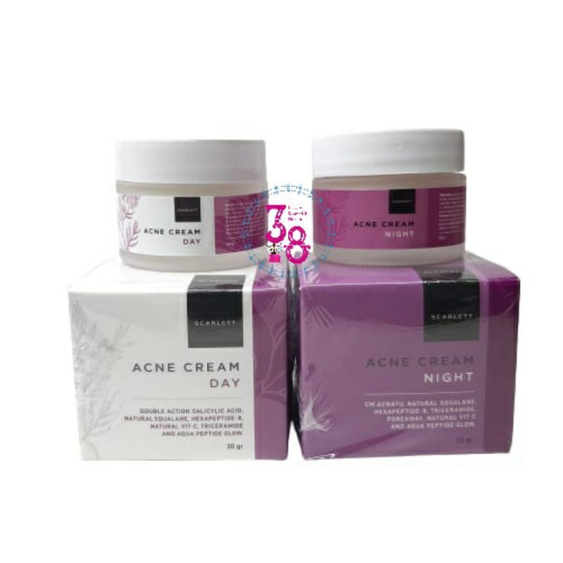 Paket Hemat//Skincare //SCARLETT ANTI ACNE 2IN1 BPOM//Pembab//Perawatan Wajah